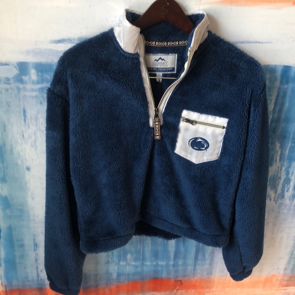 PENN STATE NITTANY LIONS  SHERPA 1/4 ZIP PULLOVER